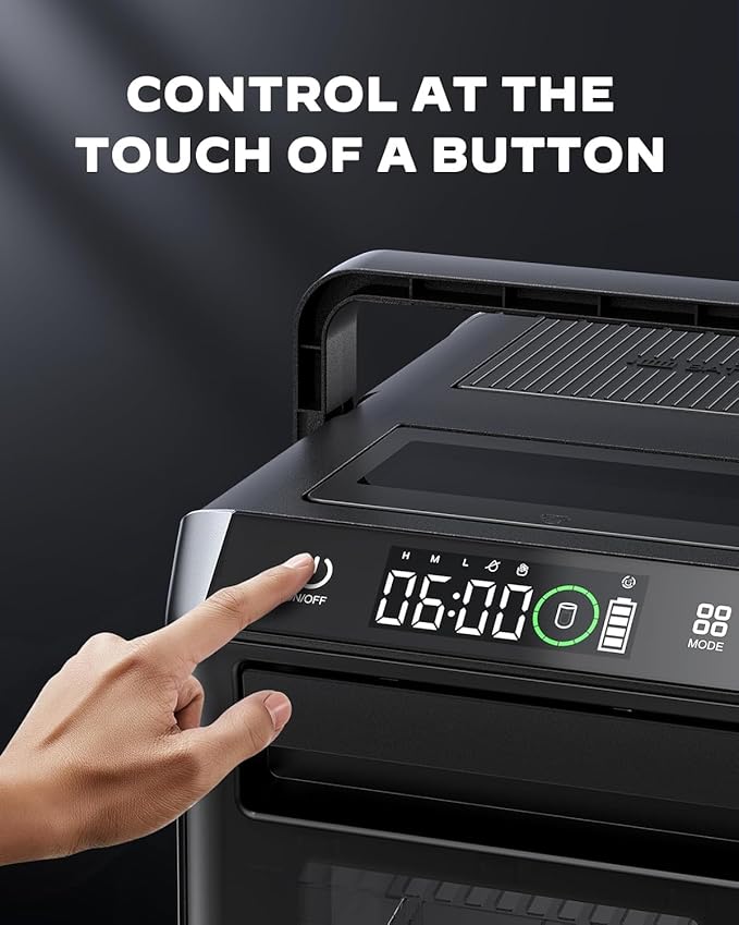 Silonn Battery-Powered Ice Maker with 4-Power, RV Ice Maker Countertop 12V/24V Car Charger 100-240V AC Solar-Ready, Portable Ice Machine
