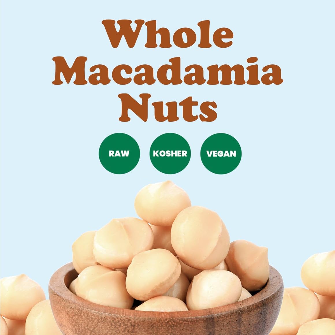 Food to Live Whole Macadamia Nuts, 25 Pounds – Raw, Unsalted, Unroasted, Keto Friendly, Kosher, Vegan, Bulk, Great as Snack and for Baking, Good Source of Manganese, Thiamin, & Copper