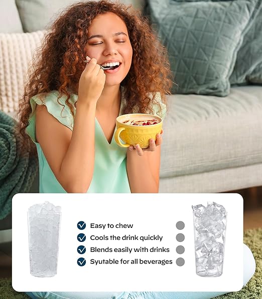Nugget Ice Maker Countertop, Silonn Chewable Pellet Ice Machine with Self-Cleanin Function