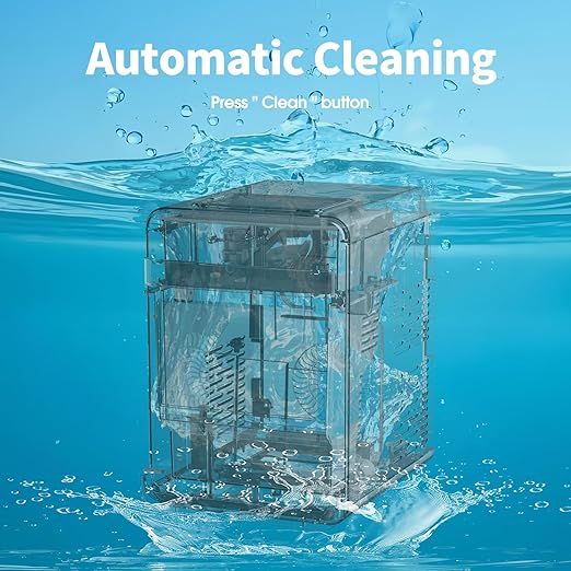 IKT Self Cleaning Countertop Nugget Ice Maker Machine with Ice Scoop 33lbs Daily Capacity Pellet Ice Maker Machine Black