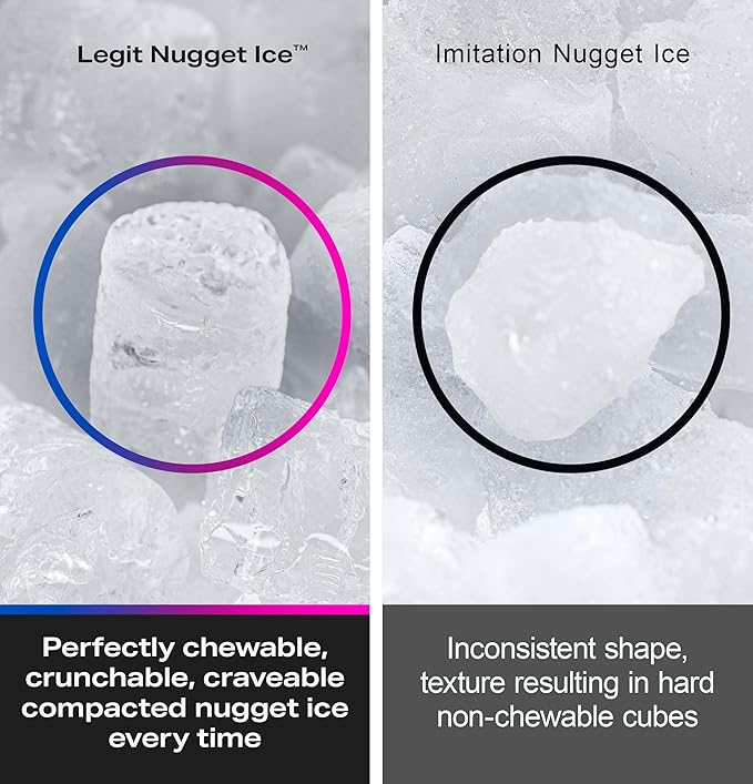 GE Profile Opal 2.0 Ultra Nugget Ice Maker with .75 Gallon Side Tank and Scale Inhibiting Filter, Scoop Included, 38 lbs in 24 Hours, Pellet Ice Machine with WiFi & Smart Connected, Stainless Steel