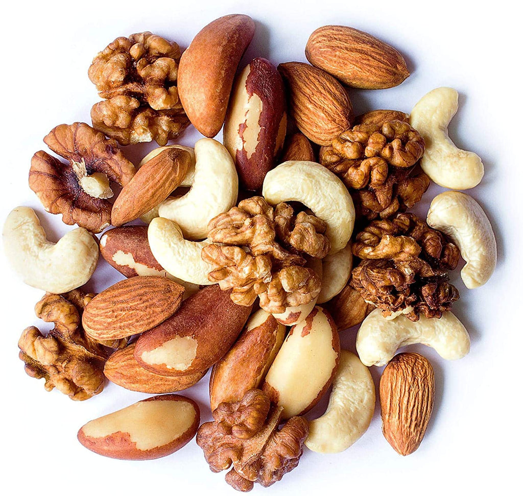 Food to Live Organic Mixed Raw Nuts, 2 Pounds – Cashews, Brazil Nuts, Walnuts, Almonds, Non-GMO, Kosher, Vegan, Unsalted, Bulk