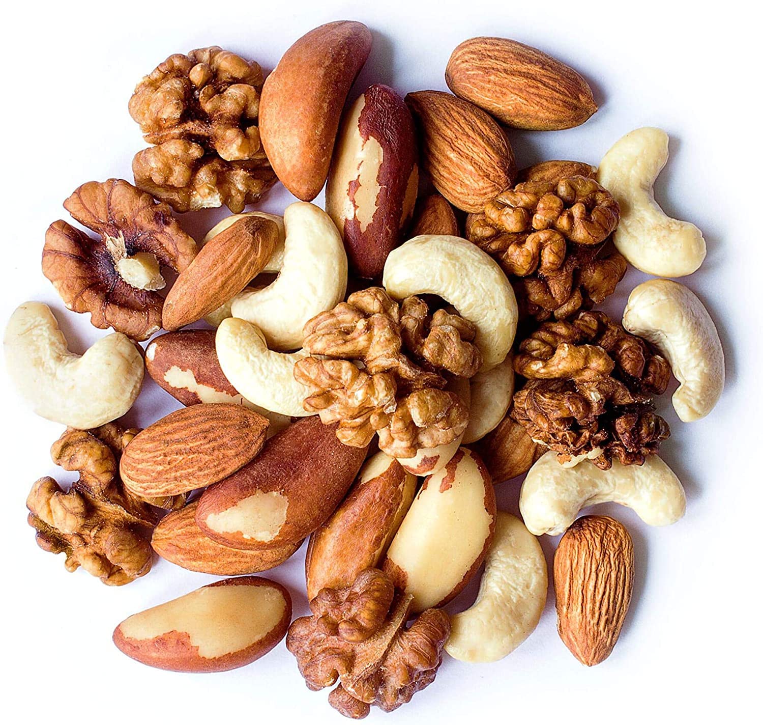Food to Live Organic Mixed Raw Nuts, 2 Pounds – Cashews, Brazil Nuts, Walnuts, Almonds, Non-GMO, Kosher, Vegan, Unsalted, Bulk