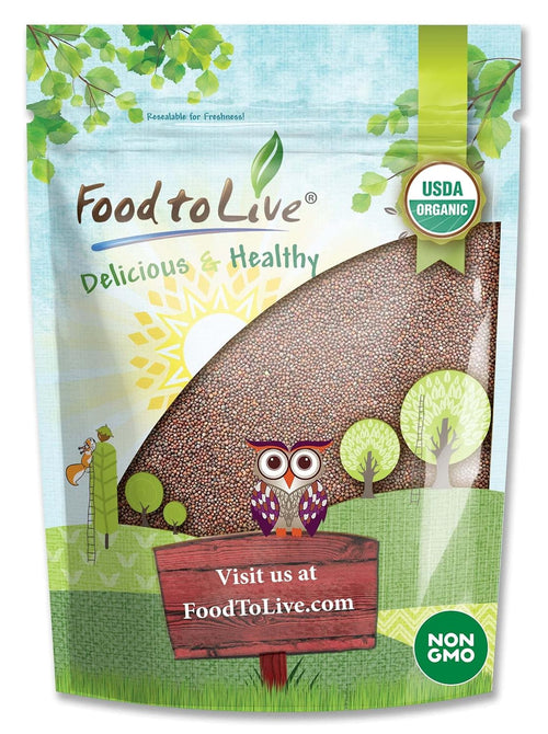 Food to Live Organic Broccoli Seeds for Sprouting, 4 Pounds – Non-GMO, Vegan, Kosher, Sirtfood, Bulk. Rich in Sulforaphane, Vitamin C. Grow Sprouts, Microgreens for Salads, and Sandwiches