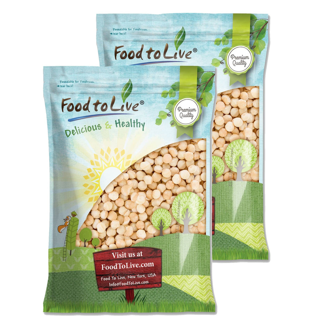 Food to Live Whole Macadamia Nuts, 25 Pounds – Raw, Unsalted, Unroasted, Keto Friendly, Kosher, Vegan, Bulk, Great as Snack and for Baking, Good Source of Manganese, Thiamin, & Copper