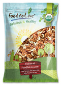 Food to Live Organic Mixed Raw Nuts, 2 Pounds – Cashews, Brazil Nuts, Walnuts, Almonds, Non-GMO, Kosher, Vegan, Unsalted, Bulk